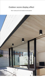 LED Waterproof IP65 COB Ceiling Downlight Surface Mounted Balcony Terrace Hotel Kitchen Bathroom Lamp