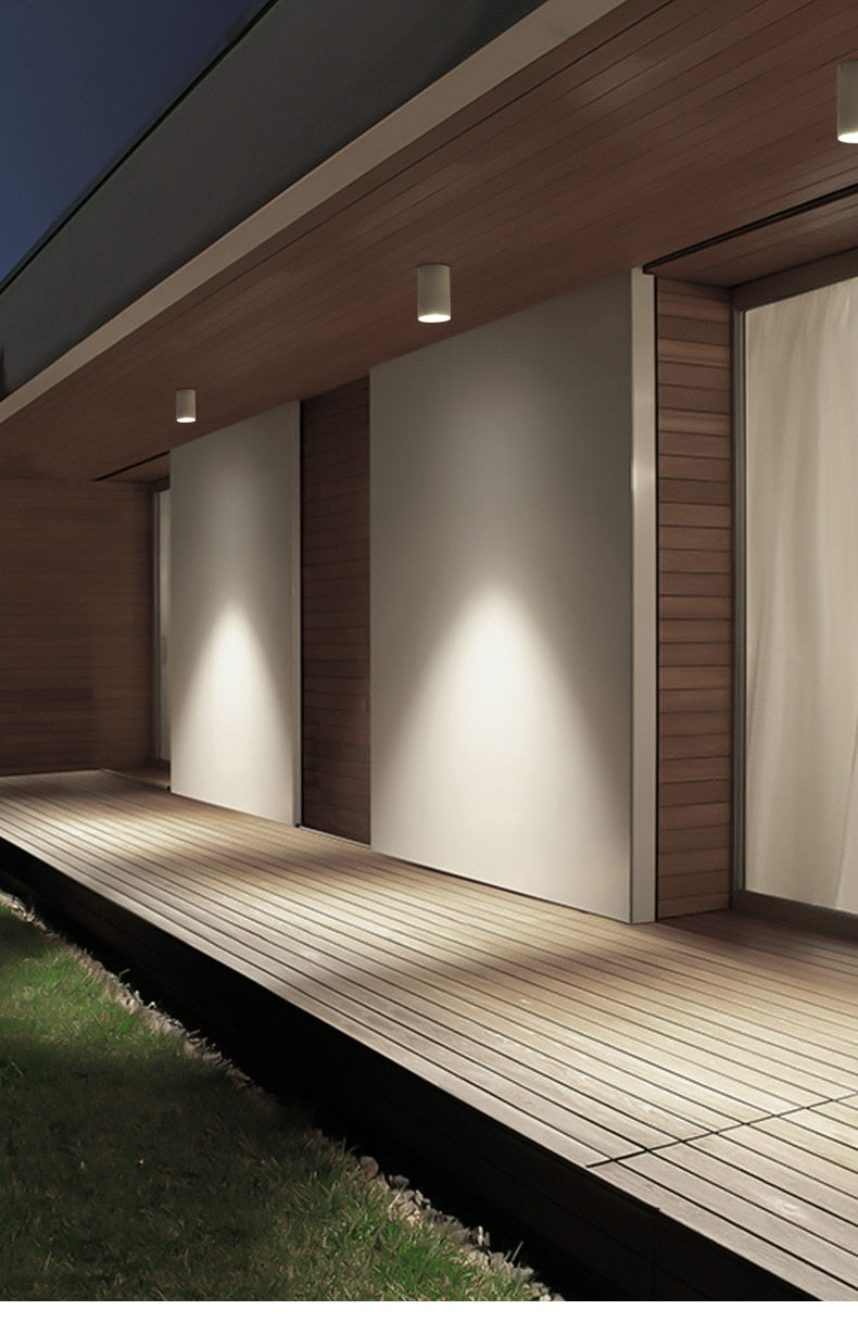 LED Waterproof IP65 COB Ceiling Downlight Surface Mounted Balcony Terrace Hotel Kitchen Bathroom Lamp