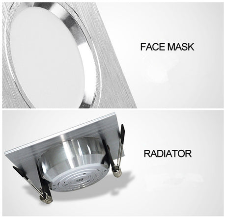 LED Ceiling Lamp Square 5W 10W 15W Dimmable 240v 20W Downlight LED Recessed Wall lamp for Kitchen/Home/Office Indoor Lighting