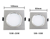 LED Ceiling Lamp Square 5W 10W 15W Dimmable 240v 20W Downlight LED Recessed Wall lamp for Kitchen/Home/Office Indoor Lighting