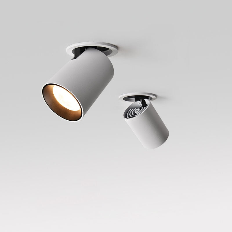 Foldable Recessed Ceiling Downlight 7W 10W 12W 15W Black/White Housing 360 Degree Rotatable 3000K/4000K/6000K Ceiling Spot Light