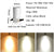 Foldable Recessed Ceiling Downlight 7W 10W 12W 15W Black/White Housing 360 Degree Rotatable 3000K/4000K/6000K Ceiling Spot Light