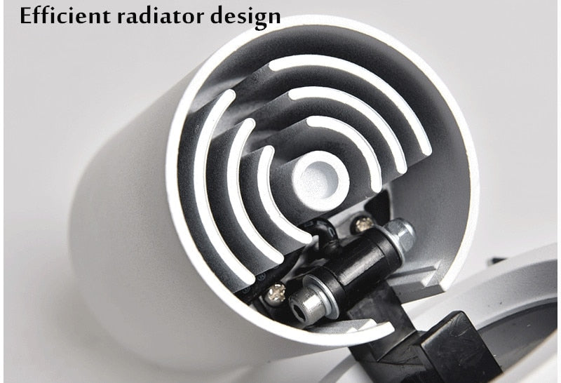 Foldable Recessed Ceiling Downlight 7W 10W 12W 15W Black/White Housing 360 Degree Rotatable 3000K/4000K/6000K Ceiling Spot Light