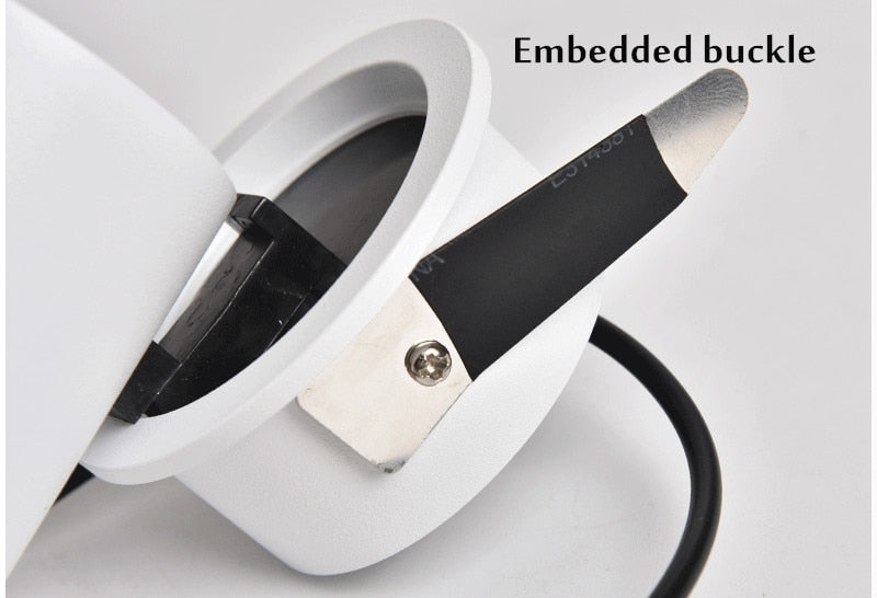 Foldable Recessed Ceiling Downlight 7W 10W 12W 15W Black/White Housing 360 Degree Rotatable 3000K/4000K/6000K Ceiling Spot Light