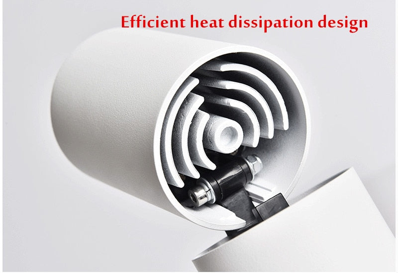 Foldable LED Surface Mounted Downlight 12W 15W 20W Black/White Housing 360 Degree Rotatable 3000K/4000K/6000K Ceiling Spot Light