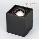 Square Dimmable Angle Adjustable LED Surface Mounted Downlight with Replaceable GU10 LED Bulb 7W/12W/15W LED Ceiling Spot Lamp