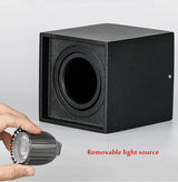 Square Dimmable Angle Adjustable LED Surface Mounted Downlight with Replaceable GU10 LED Bulb 7W/12W/15W LED Ceiling Spot Lamp