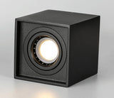 Square Dimmable Angle Adjustable LED Surface Mounted Downlight with Replaceable GU10 LED Bulb 7W/12W/15W LED Ceiling Spot Lamp