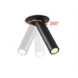 Simple LED downlight 360 degree rotating bedroom lamp spotlight bedside lamp lamp adjustable light source 3w