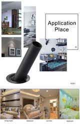 Simple LED downlight 360 degree rotating bedroom lamp spotlight bedside lamp lamp adjustable light source 3w