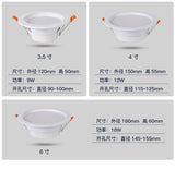 Dimmable Waterproof LED Down lights 10 pcs lot 5W 7W 9W 12W 18W LED Downlight Outdoor Leds Ceiling Lamp For Bathroom Bulb MJ1020