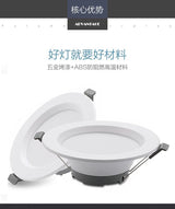 Dimmable Waterproof LED Down lights 10 pcs lot 5W 7W 9W 12W 18W LED Downlight Outdoor Leds Ceiling Lamp For Bathroom Bulb MJ1020