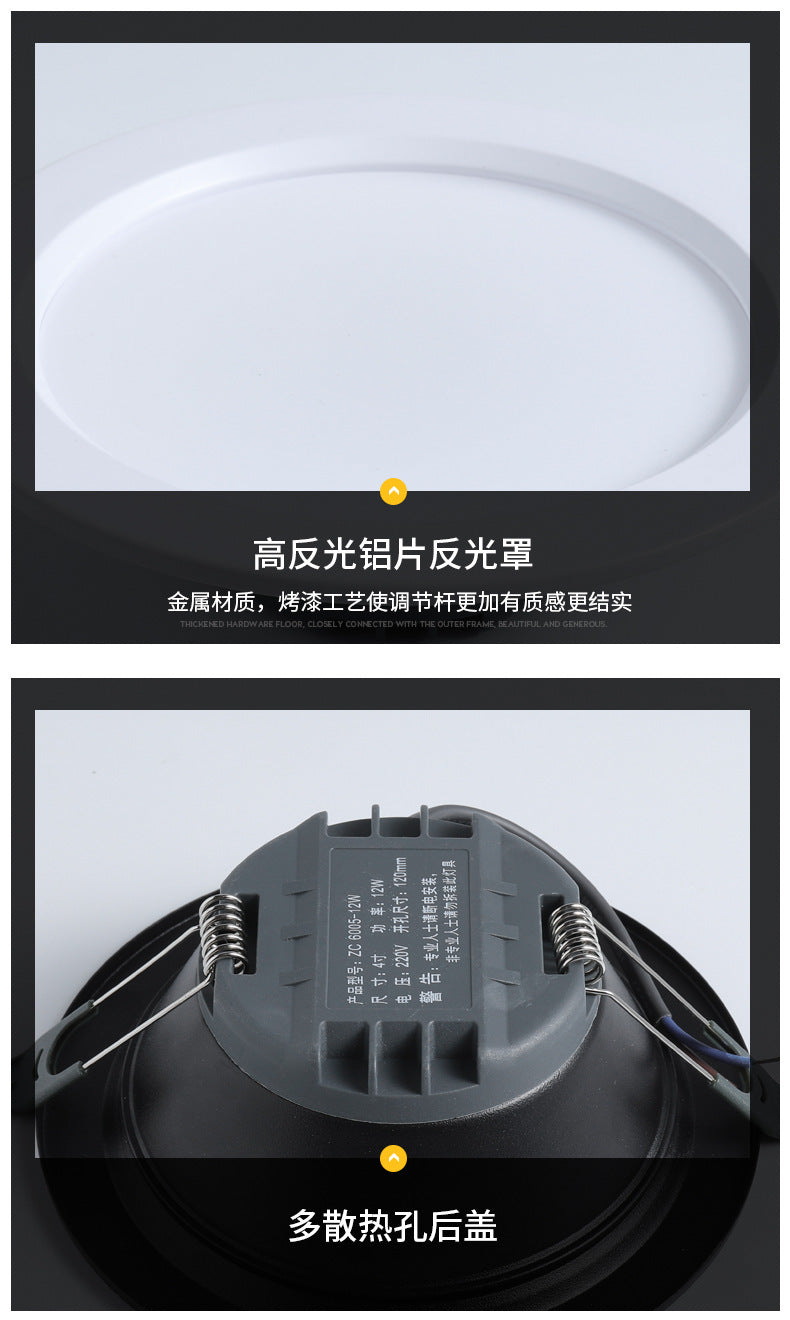 Dimmable Waterproof LED Down lights 10 pcs lot 5W 7W 9W 12W 18W LED Downlight Outdoor Leds Ceiling Lamp For Bathroom Bulb MJ1020