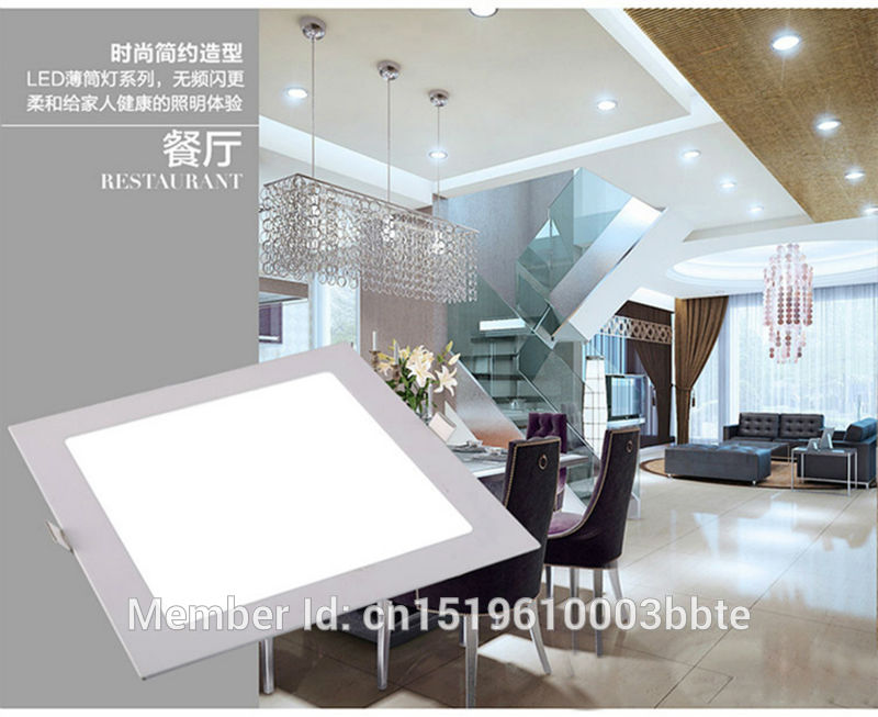 LED Downlight 100-110LM/W 85x85mm 3W LED Downlight Square LED Down Panel Light Recessed Ceiling Spotlight Bulb