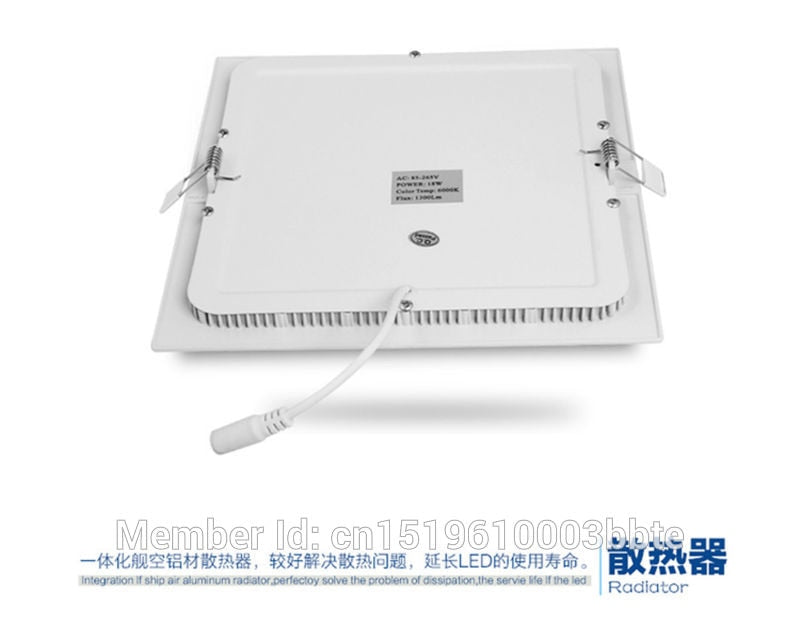 LED Downlight 100-110LM/W 85x85mm 3W LED Downlight Square LED Down Panel Light Recessed Ceiling Spotlight Bulb