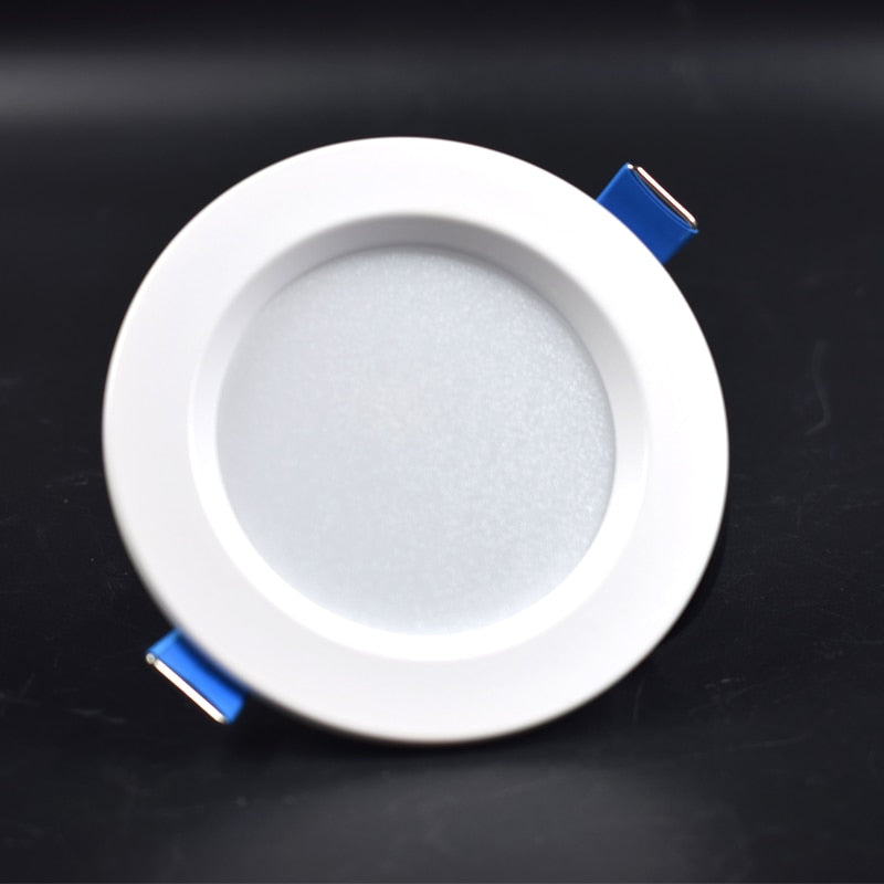 Round LED Downlight 5W Recessed down Lamp Three color Light Changeable 85-265V Led Bulb Bedroom Kitchen Indoor LED Spot Lighting