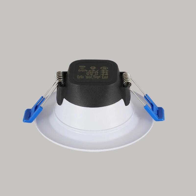 Round LED Downlight 5W Recessed down Lamp Three color Light Changeable 85-265V Led Bulb Bedroom Kitchen Indoor LED Spot Lighting