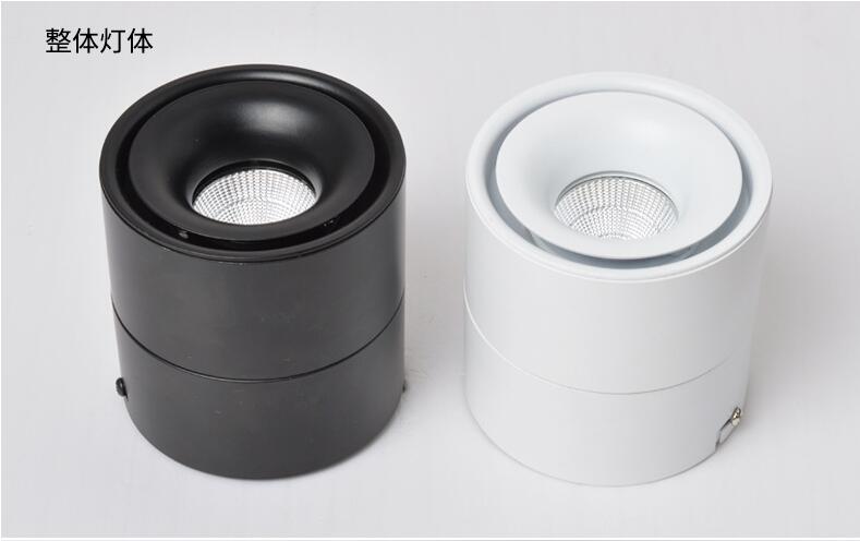 ONDENN Dimmable LED Recessed Downlights 15W 20W COB LED Ceiling Lamps Surface Mounted 360 Degree Rotatable 4pcs