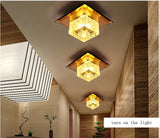 Crystal LED 3W 5W Ceiling Lights Creative Square Ceiling Lamp For Home Decoration Luminaire Living Room Restaurant KTV Bar