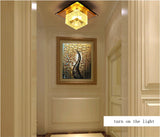 Crystal LED 3W 5W Ceiling Lights Creative Square Ceiling Lamp For Home Decoration Luminaire Living Room Restaurant KTV Bar