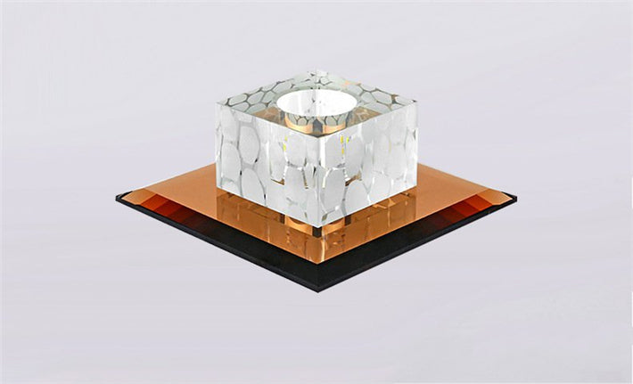 Crystal LED 3W 5W Ceiling Lights Creative Square Ceiling Lamp For Home Decoration Luminaire Living Room Restaurant KTV Bar