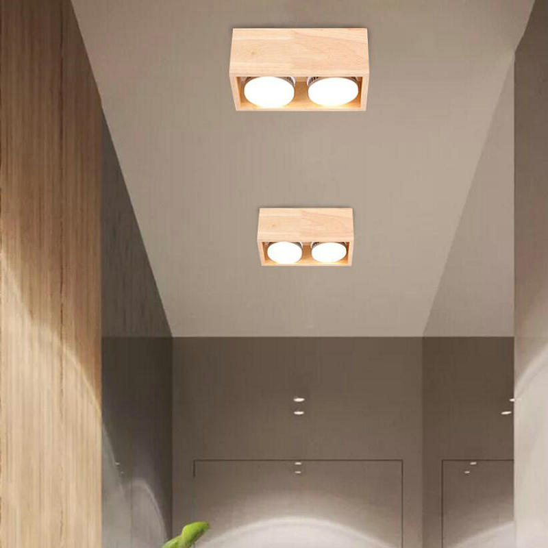 LED Downlight 1 Head 2head GX53 LED Ceiling Down Light AC110V-240V Cold white/Warm White square double LED Downlight Lamp