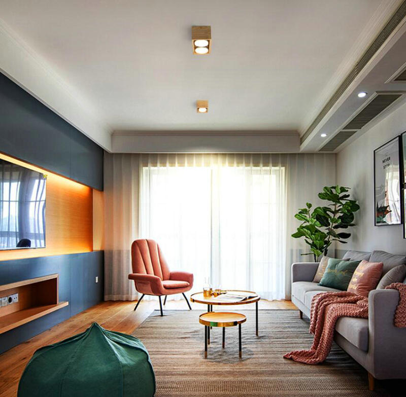 LED Downlight 1 Head 2head GX53 LED Ceiling Down Light AC110V-240V Cold white/Warm White square double LED Downlight Lamp