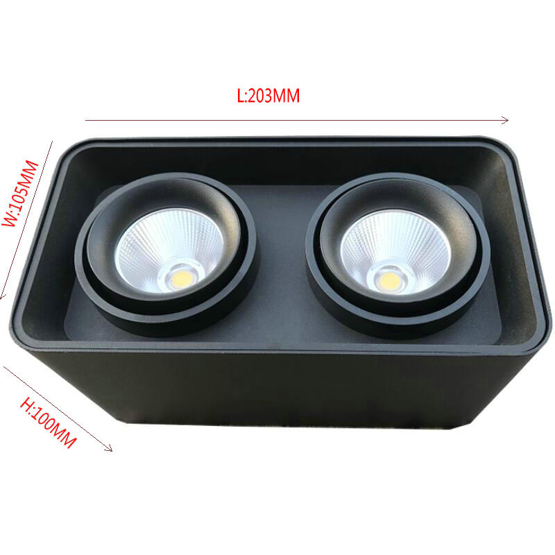 LED Downlights 15W 20W COB Surface Mounted Downlight LED Lighting Angle-adjustable AC110 220V 230V 240V