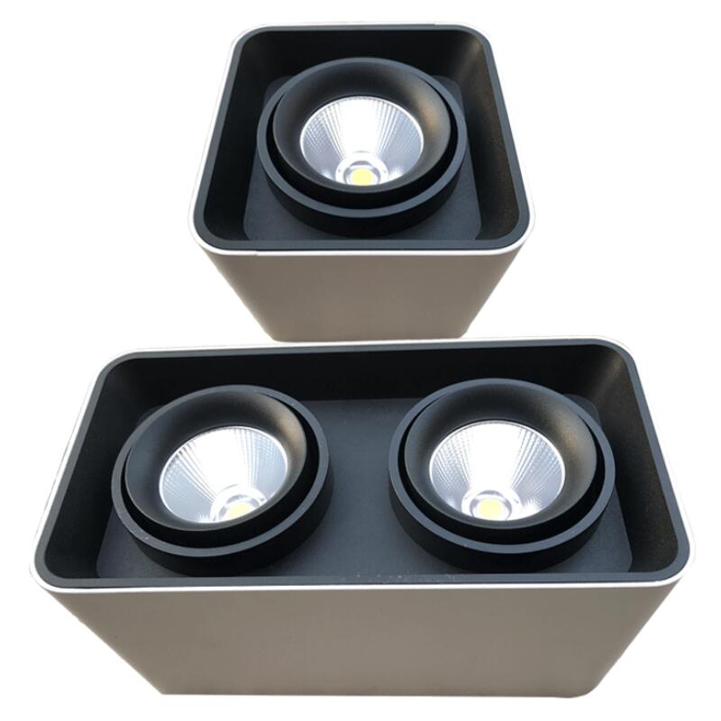 LED Downlights 15W 20W COB Surface Mounted Downlight LED Lighting Angle-adjustable AC110 220V 230V 240V