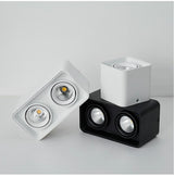 LED Downlights 15W 20W COB Surface Mounted Downlight LED Lighting Angle-adjustable AC110 220V 230V 240V