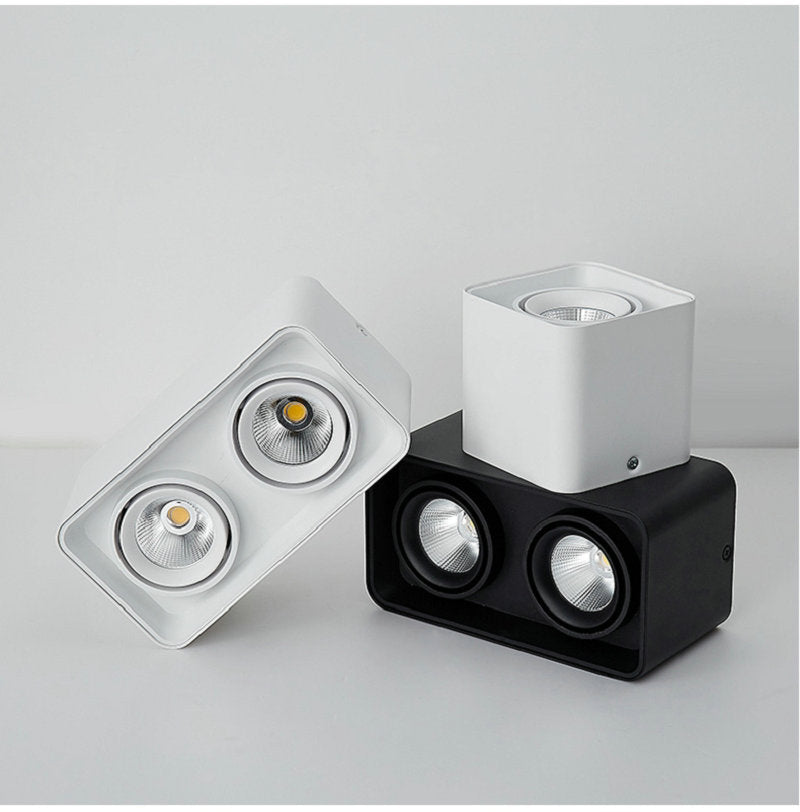 LED Downlights 15W 20W COB Surface Mounted Downlight LED Lighting Angle-adjustable AC110 220V 230V 240V