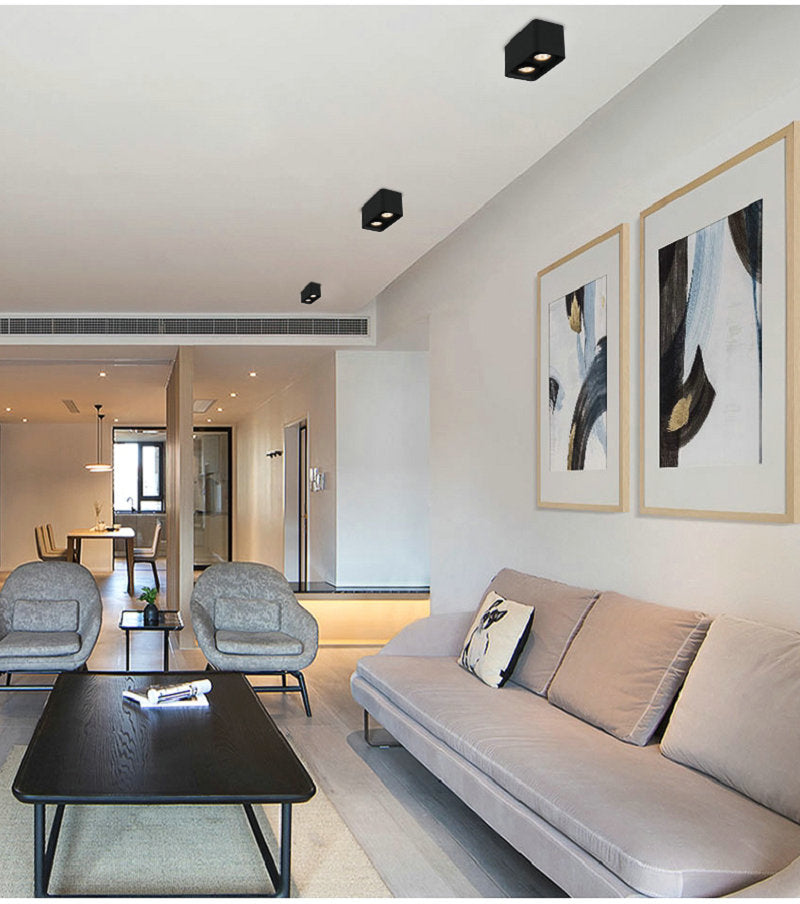 LED Downlights 15W 20W COB Surface Mounted Downlight LED Lighting Angle-adjustable AC110 220V 230V 240V