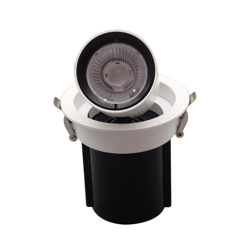 Dimmable LED COB 2pcs/lot Recessed Downlight 10W 12W 15W Round White LED Ceiling Spot Light Rotate 360 degrees