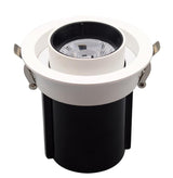 Dimmable LED COB 2pcs/lot Recessed Downlight 10W 12W 15W Round White LED Ceiling Spot Light Rotate 360 degrees