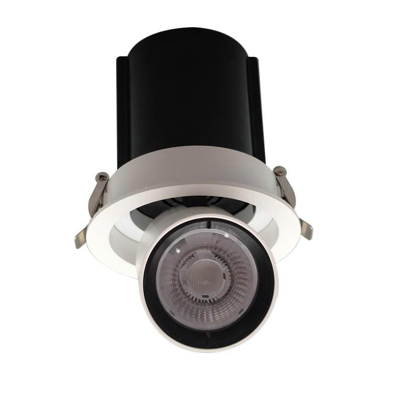 Dimmable LED COB 2pcs/lot Recessed Downlight 10W 12W 15W Round White LED Ceiling Spot Light Rotate 360 degrees