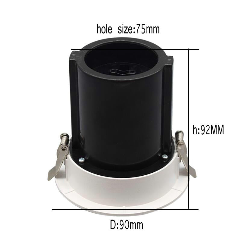 Dimmable LED COB 2pcs/lot Recessed Downlight 10W 12W 15W Round White LED Ceiling Spot Light Rotate 360 degrees