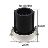 Dimmable LED COB 2pcs/lot Recessed Downlight 10W 12W 15W Round White LED Ceiling Spot Light Rotate 360 degrees