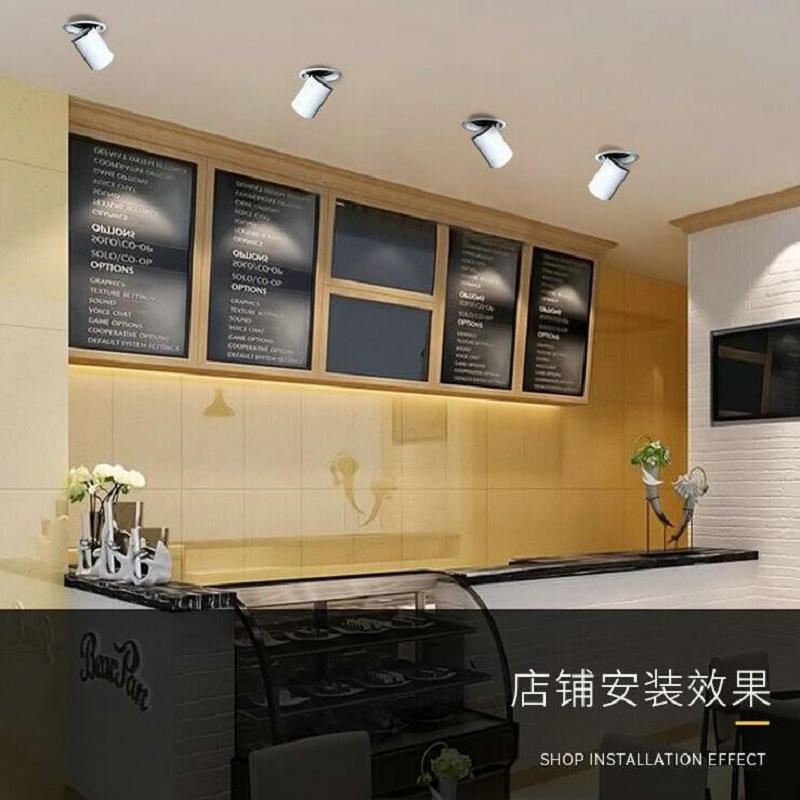 Dimmable LED COB 2pcs/lot Recessed Downlight 10W 12W 15W Round White LED Ceiling Spot Light Rotate 360 degrees