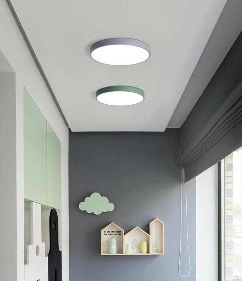 Modern simple 18W LED bedside bedroom warm white cold white Ceiling Lamp living room aisle Ceiling Light creative downlight