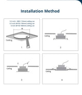 Benexmart Smart Led Ceiling Light 4 Inch 6 Inch 15W Zigbee Recessed Downlights RGBCW Alexa Google Home Tuya SmartThings App