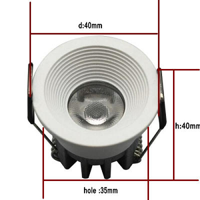 dimmable LED mini Downlight Under Cabinet Spot Light 3W for Ceiling Recessed Lamp LED Down lights with driver