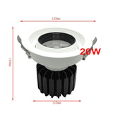 Dimmable AC85V-265V 10W 12W 15W 20W 30W LED Ceiling downlight LED lamp Recessed Spot light For home illumination