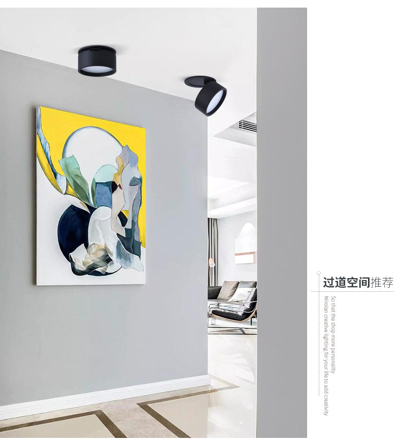 360 degree rotation Dimmable LED downlight COB Spot Light 3w 5w 7w 10w recessed Lights Bulbs Indoor Lighting