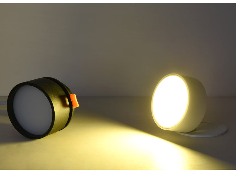 360 degree rotation Dimmable LED downlight COB Spot Light 3w 5w 7w 10w recessed Lights Bulbs Indoor Lighting