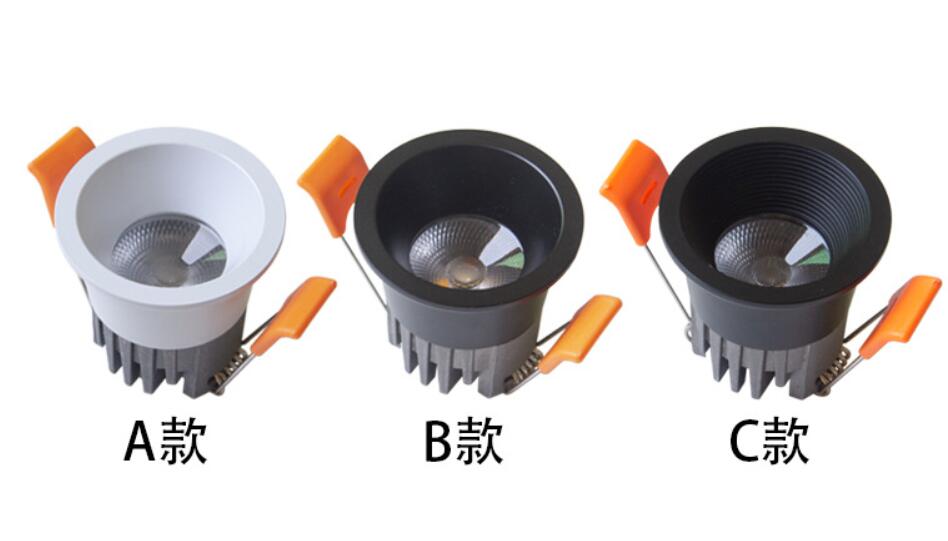 LED mini Downlight Under Cabinet Spot Light 3W for Ceiling Recessed Lamp AC85V-265V Dimmable Down lights with driver