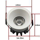 Mini LED Downlights 3W 110V-240V 12V embedded Jewelry Display Ceiling Recessed Cabinet Spot Lamp