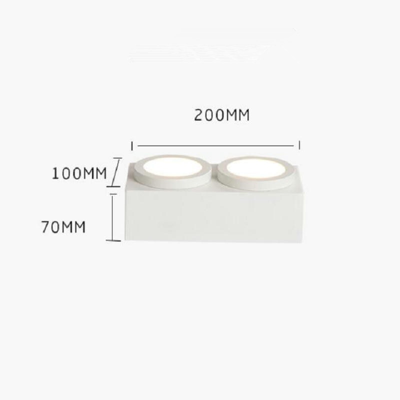 Double Square 1PCS LED Downlight 20W AC85V-265V LED Ceiling Lamps living room light Home Indoor Lighting