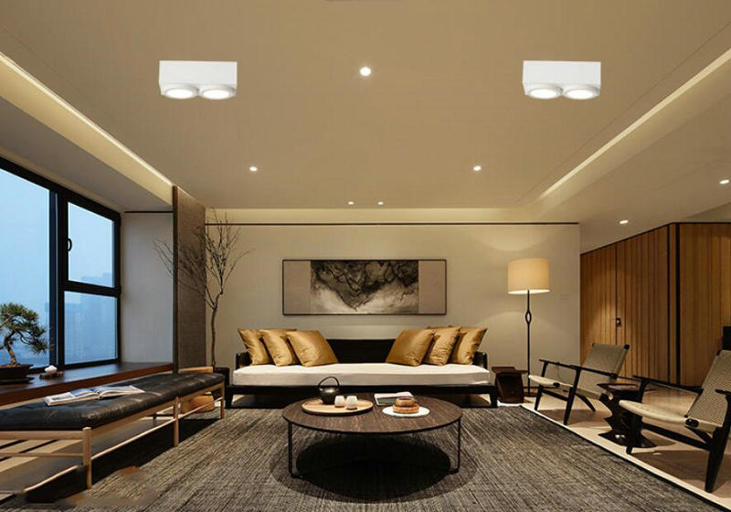 Double Square 1PCS LED Downlight 20W AC85V-265V LED Ceiling Lamps living room light Home Indoor Lighting