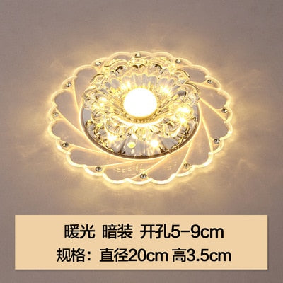 Living Room Colorful Led Aisle Light Corridor Light Crystal Corridor Light Entrance Corridor Light Balcony Creative Downlight