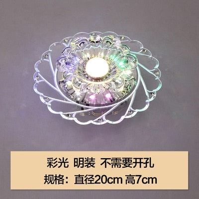 Living Room Colorful Led Aisle Light Corridor Light Crystal Corridor Light Entrance Corridor Light Balcony Creative Downlight